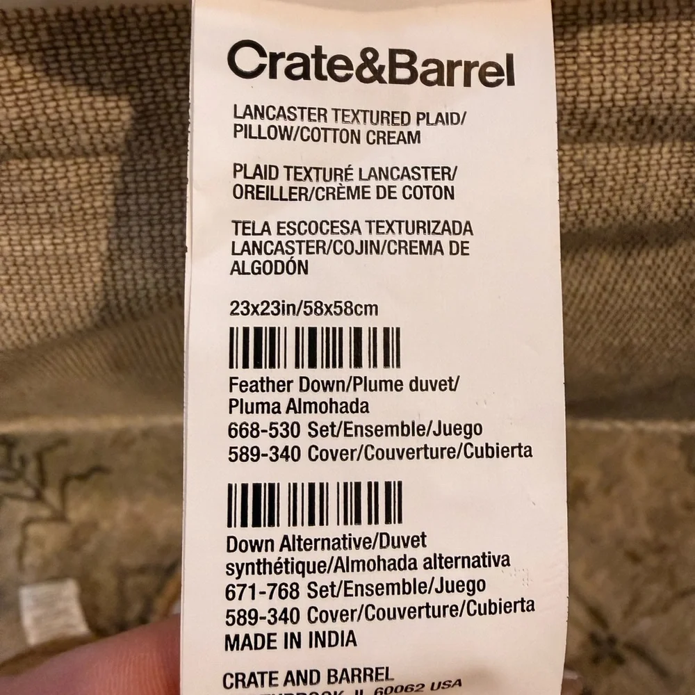 Crate and Barrel Lancaster 23
